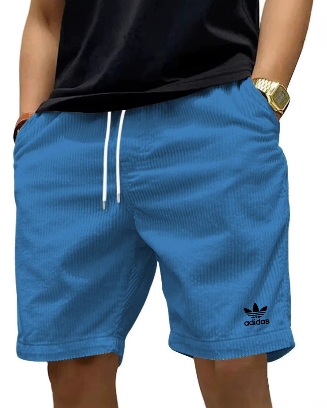Adidas™ – Corduroy Casual Shorts