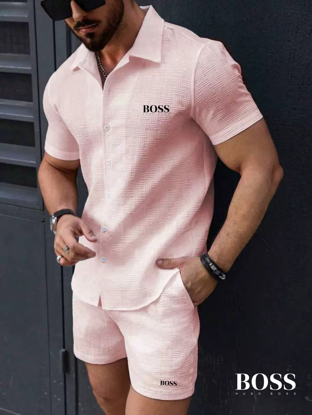 HUGO BOSS – Men’s Luxury Summer Two-Piece Set