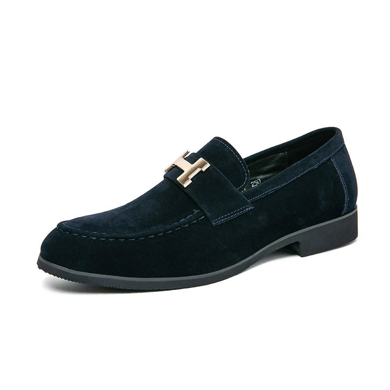 Hermès Signature Suede Loafers with Iconic Hardware