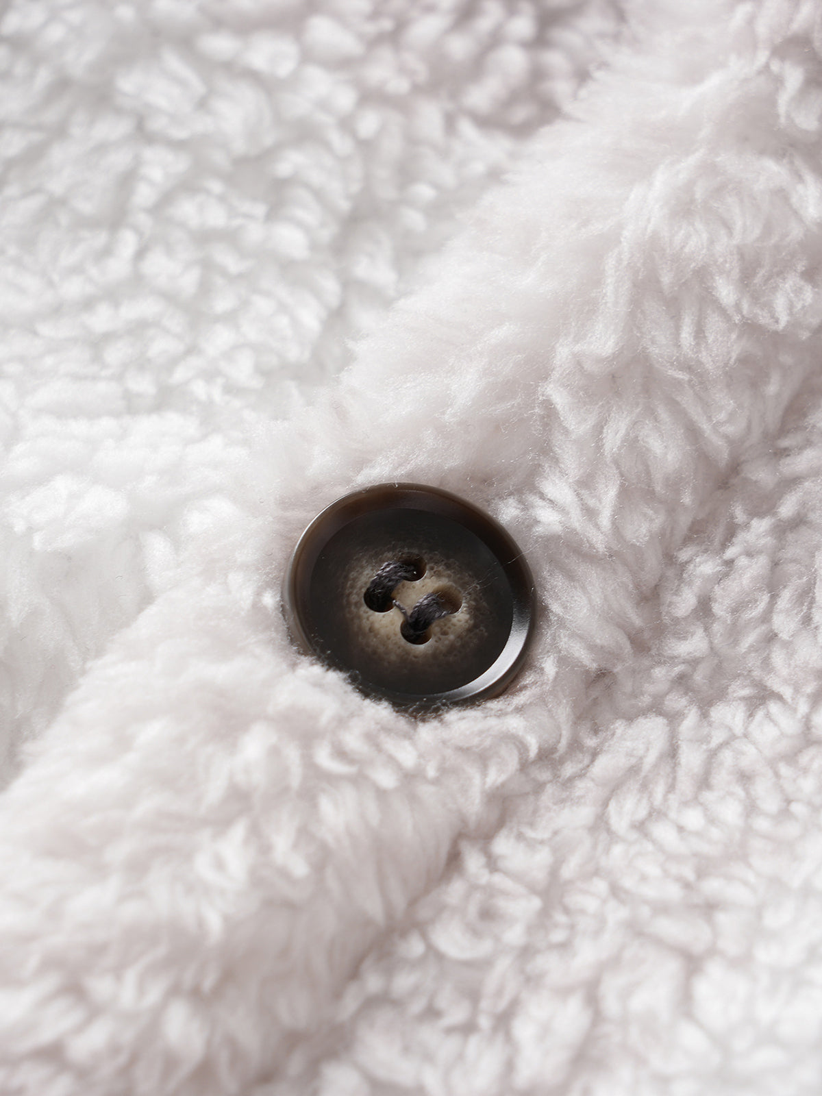 Men's Classic Plaid  Fluffy Faux Fur Single Pocket Button Lapel Jacket