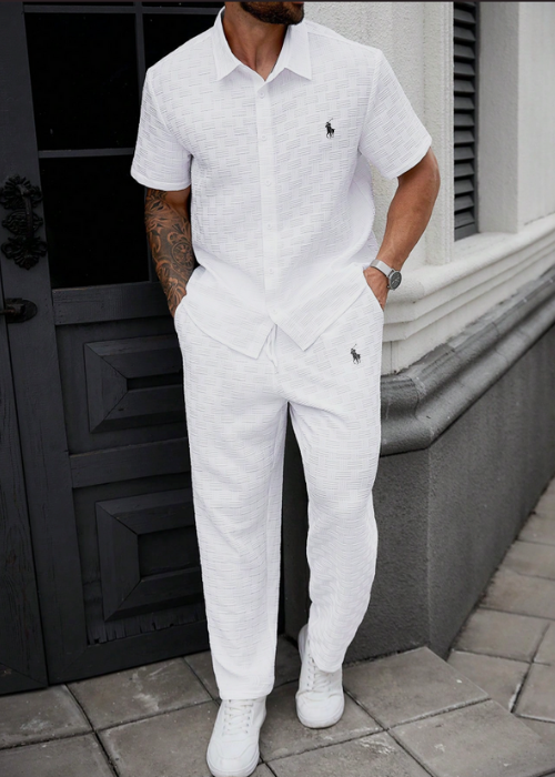 Ralph Lauren-Inspired Summer Set – Shirt & Pants