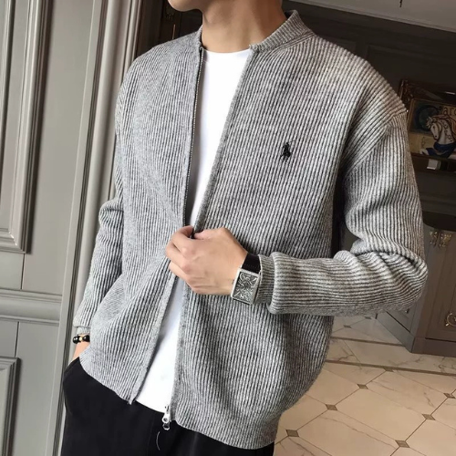 POLO Ribbed Zip-Up Cardigan - Perfect for Summer