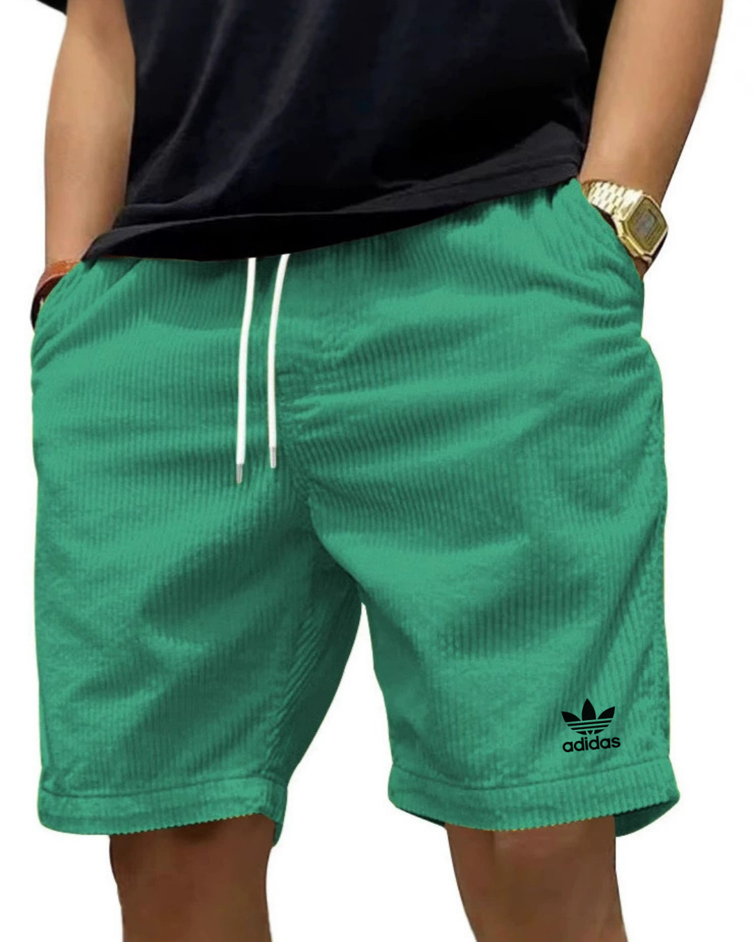 Adidas™ – Corduroy Casual Shorts