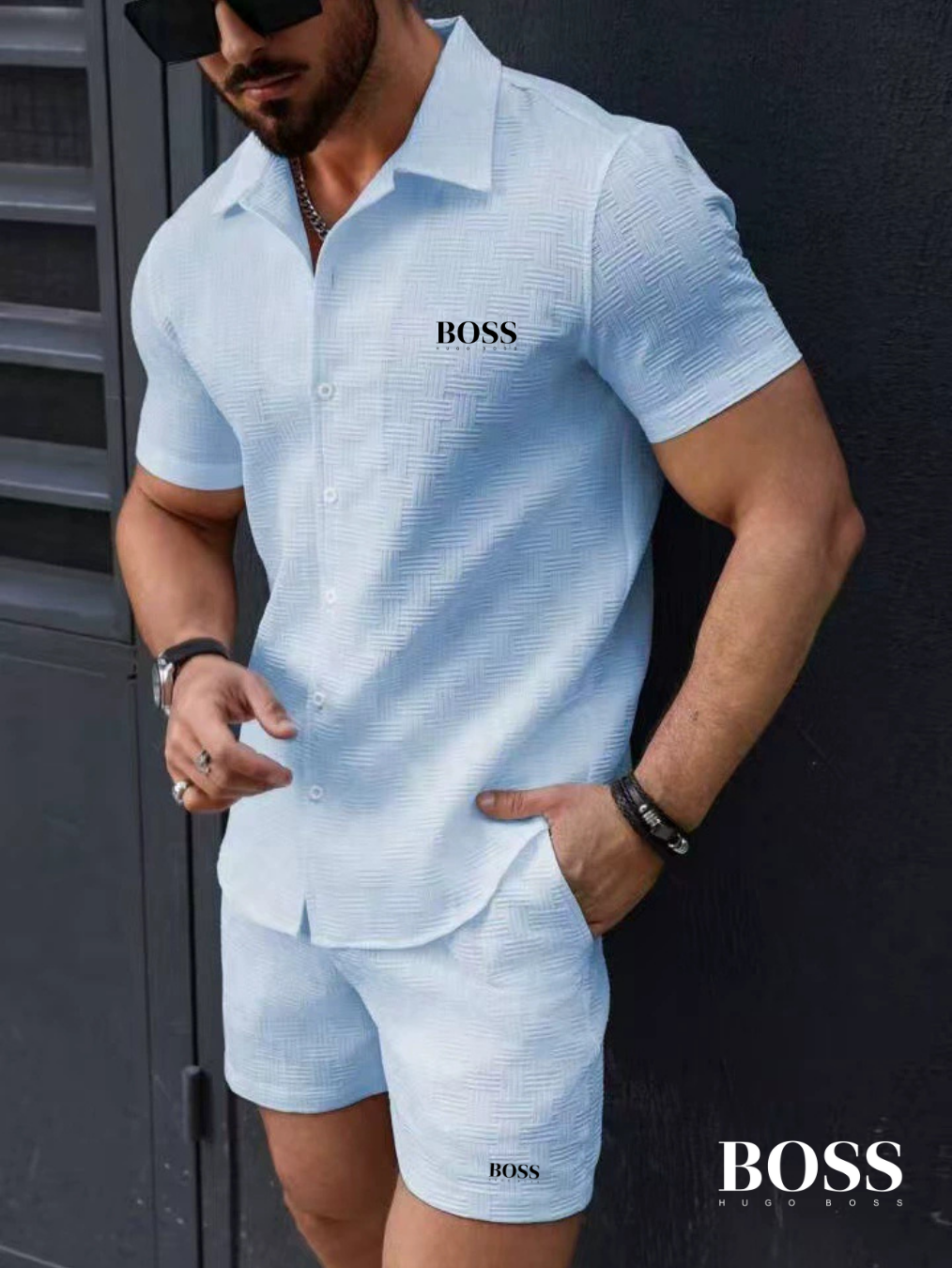 HUGO BOSS – Men’s Luxury Summer Two-Piece Set