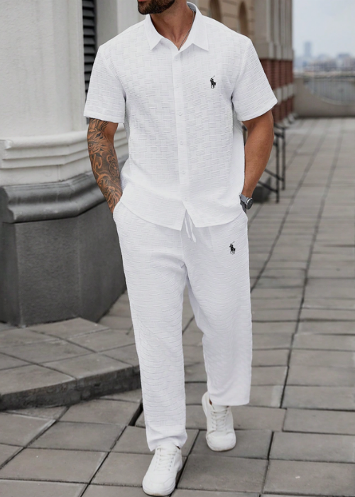 Ralph Lauren-Inspired Summer Set – Shirt & Pants