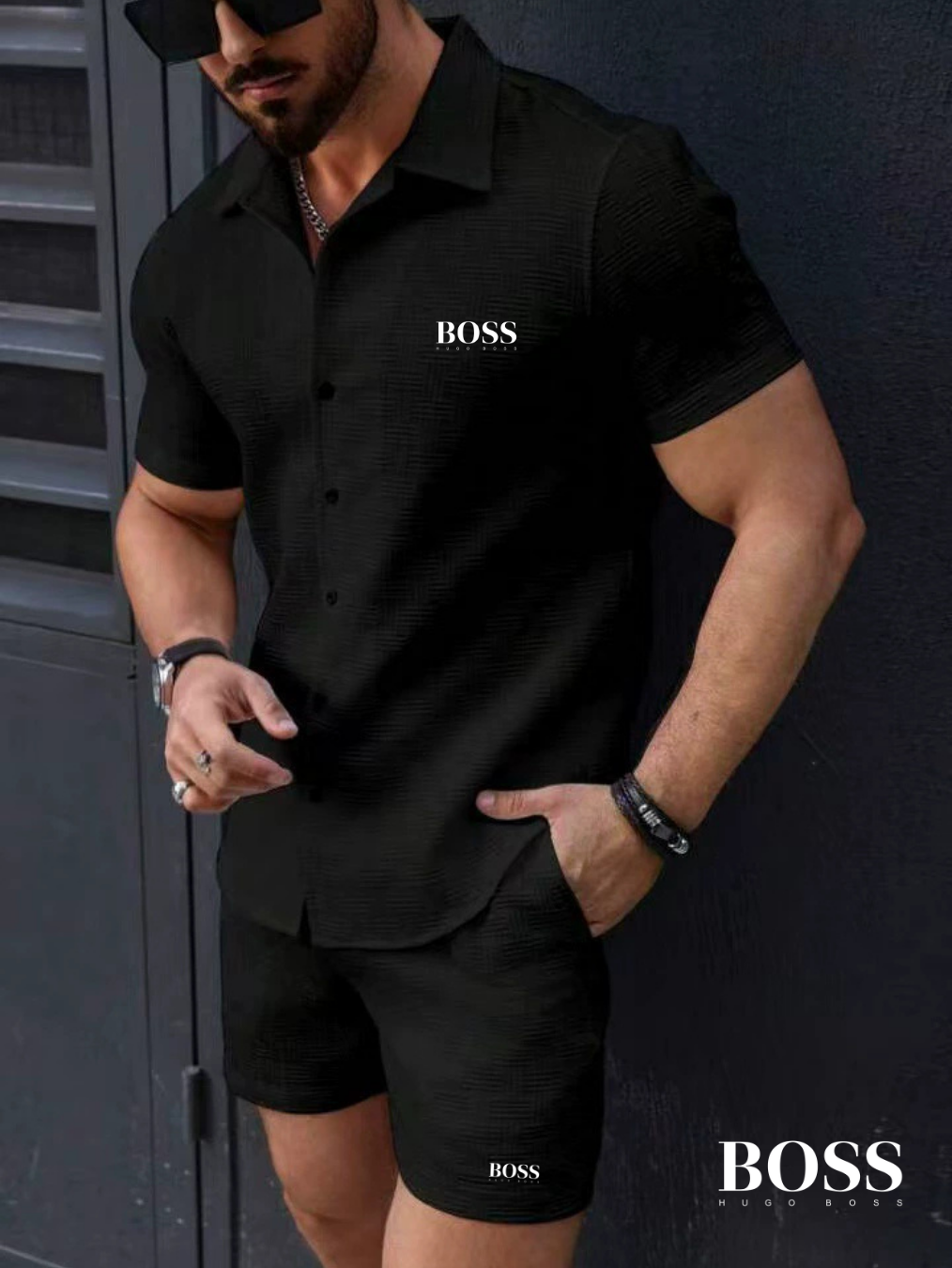 HUGO BOSS – Men’s Luxury Summer Two-Piece Set