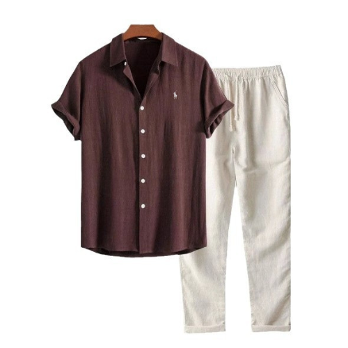 Ralph Lauren Men's Casual Shirt & Jogger Set