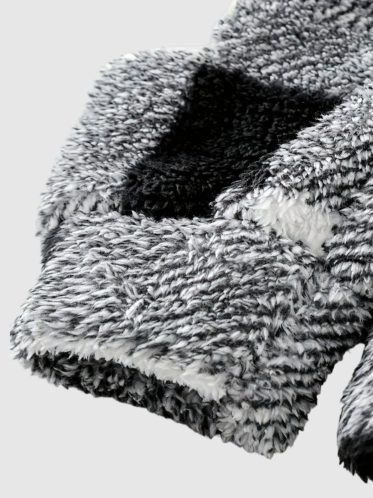 Men's Classic Plaid Fleece Hooded Pocket Sweatshirt