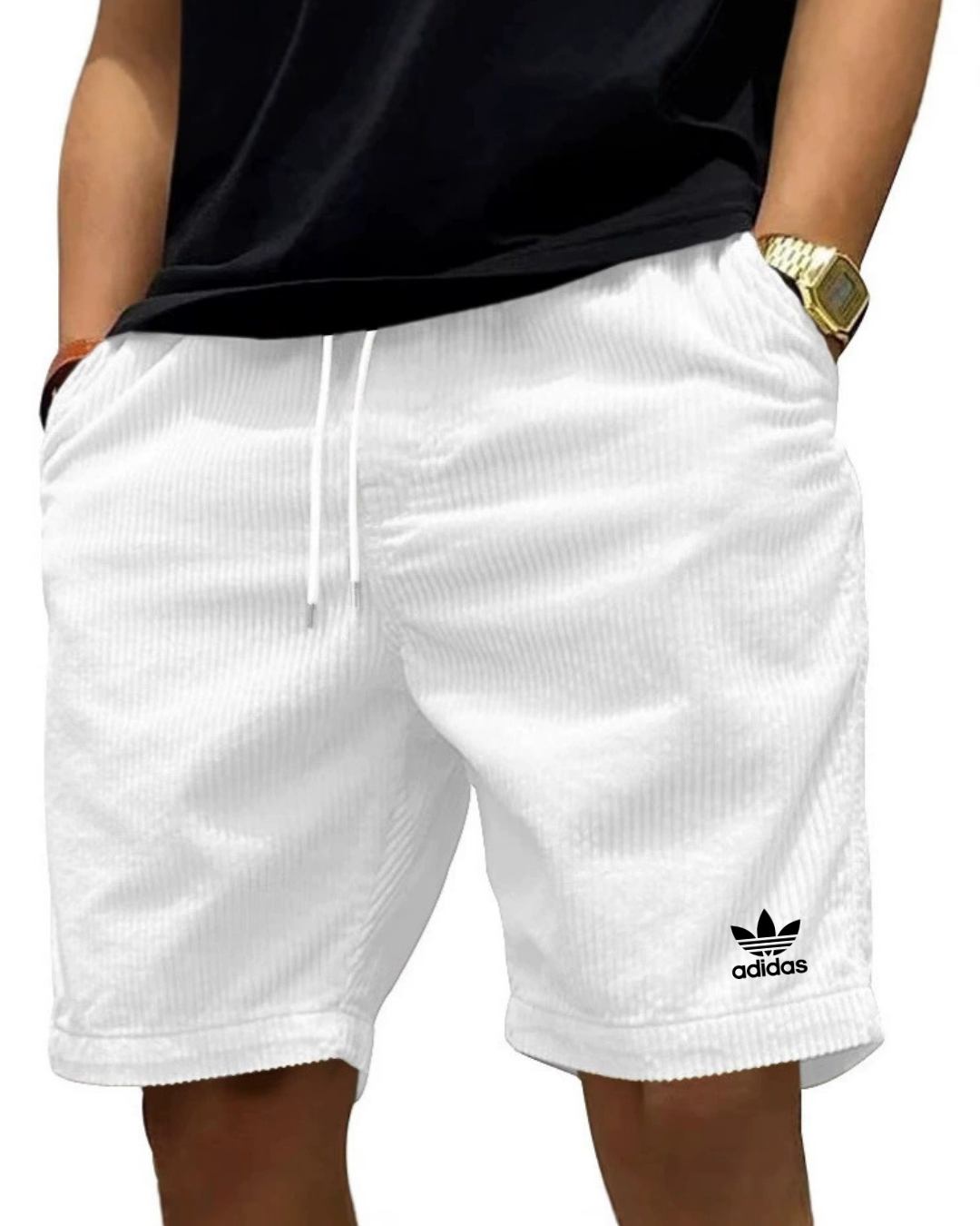 Adidas™ – Corduroy Casual Shorts