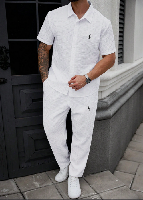 Ralph Lauren-Inspired Summer Set – Shirt & Pants