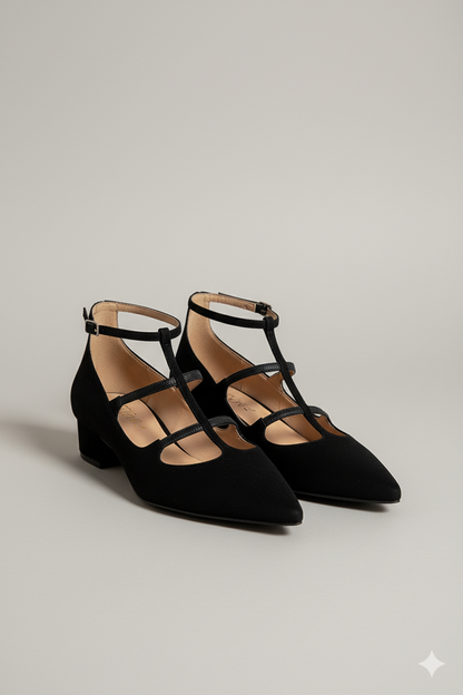 Deborah | Strappy Pointed Flats