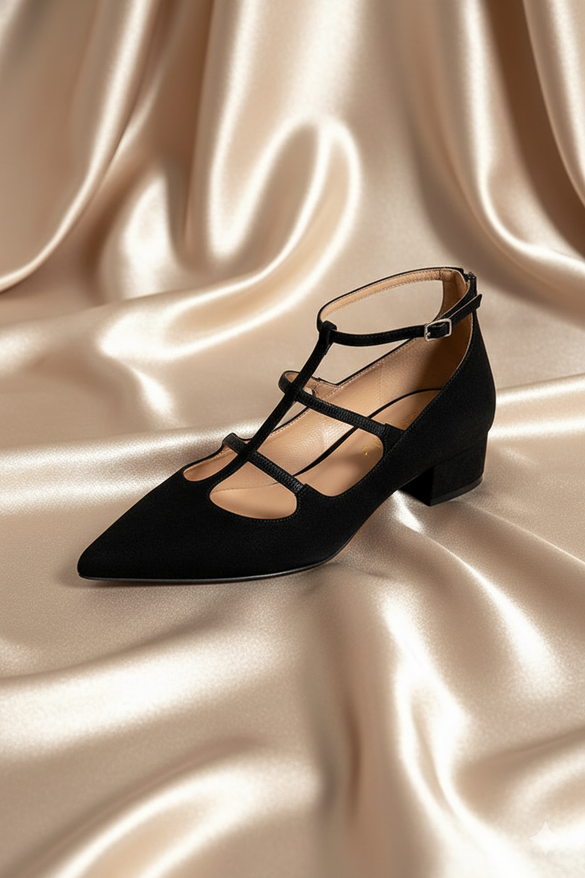 Deborah | Strappy Pointed Flats