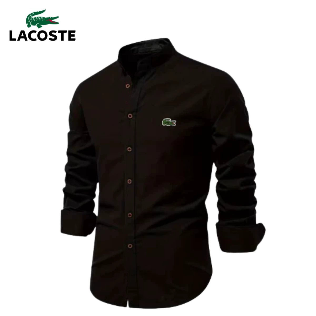 Lacost – Men’s Mandarin Collar Dress Shirt