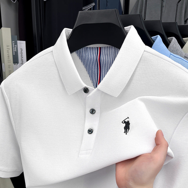 Cotton POLO Shirt – Short Sleeve, Classic Fit for Men