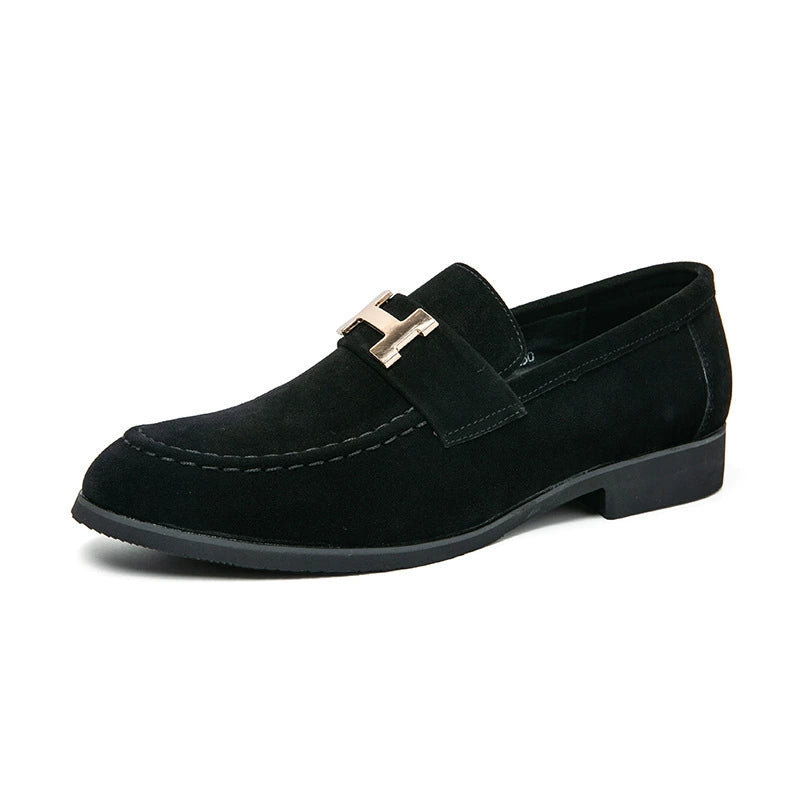 Hermès Signature Suede Loafers with Iconic Hardware