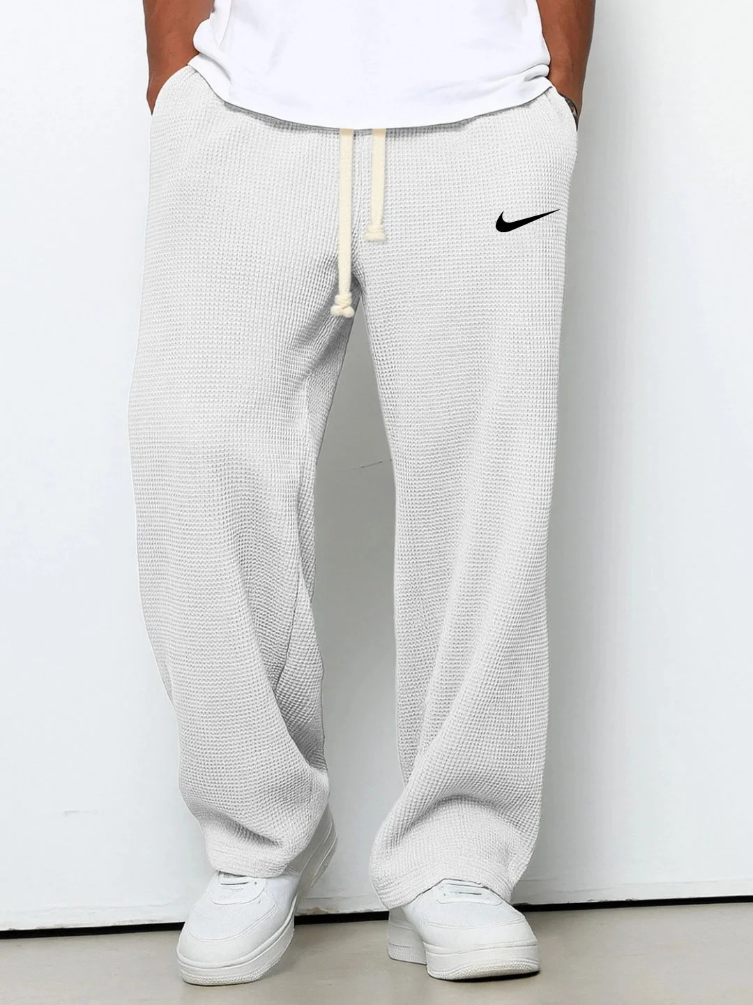 NK™ Casual Trousers with Embossed Texture