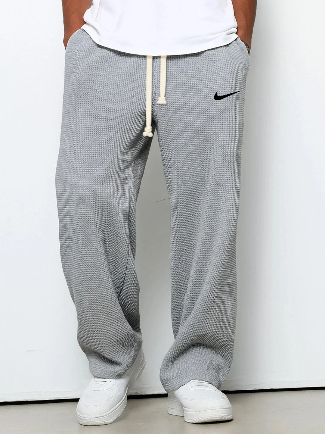 NK™ Casual Trousers with Embossed Texture