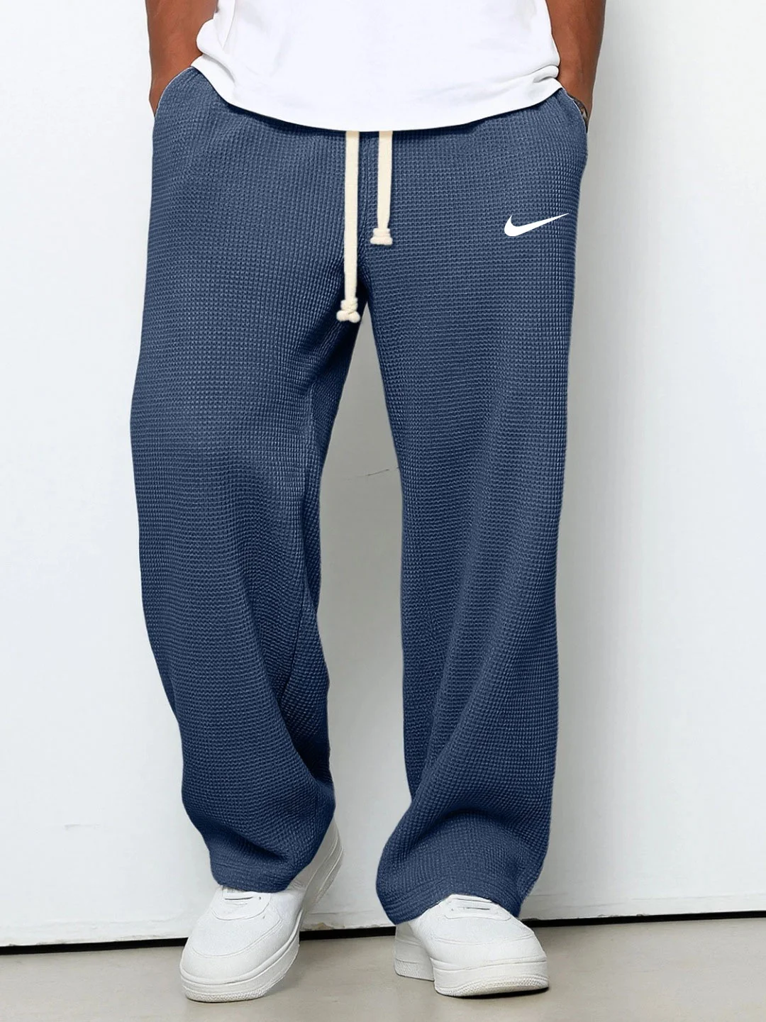 NK™ Casual Trousers with Embossed Texture