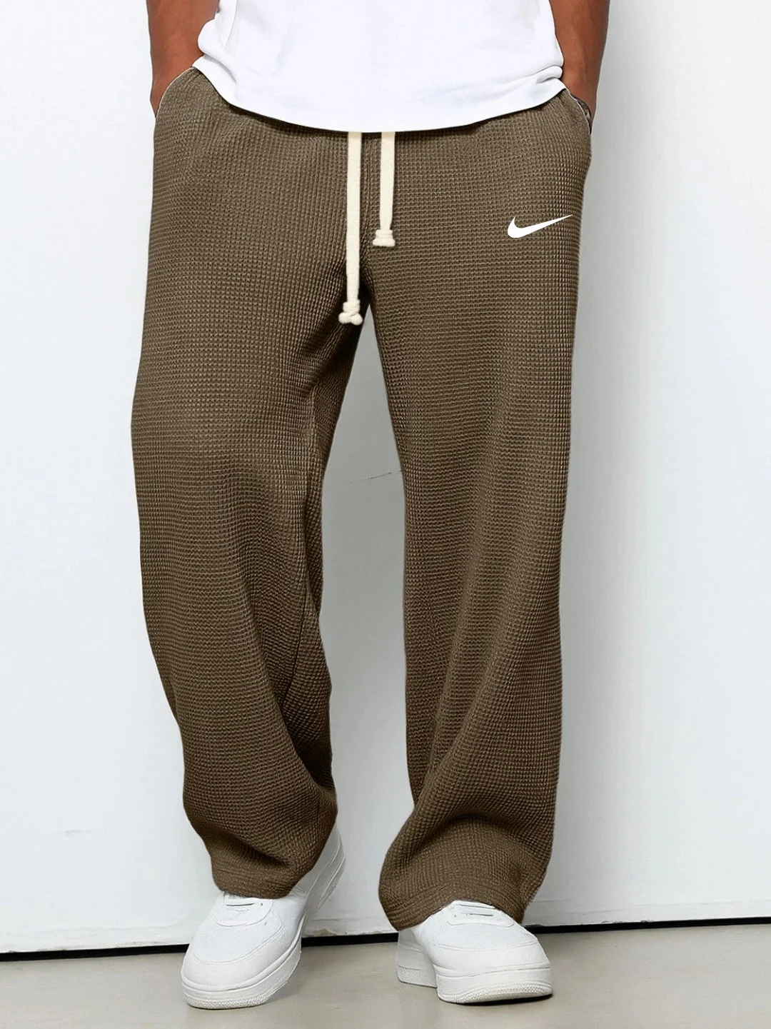NK™ Casual Trousers with Embossed Texture