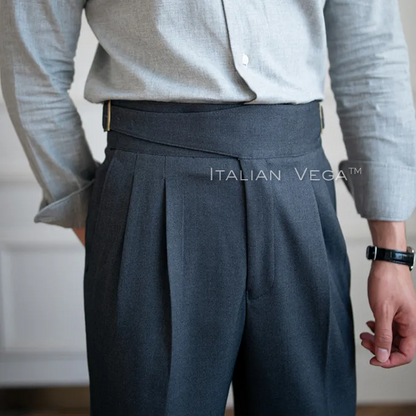 Classic Buckle Gurkha Pants by Italian Vega™