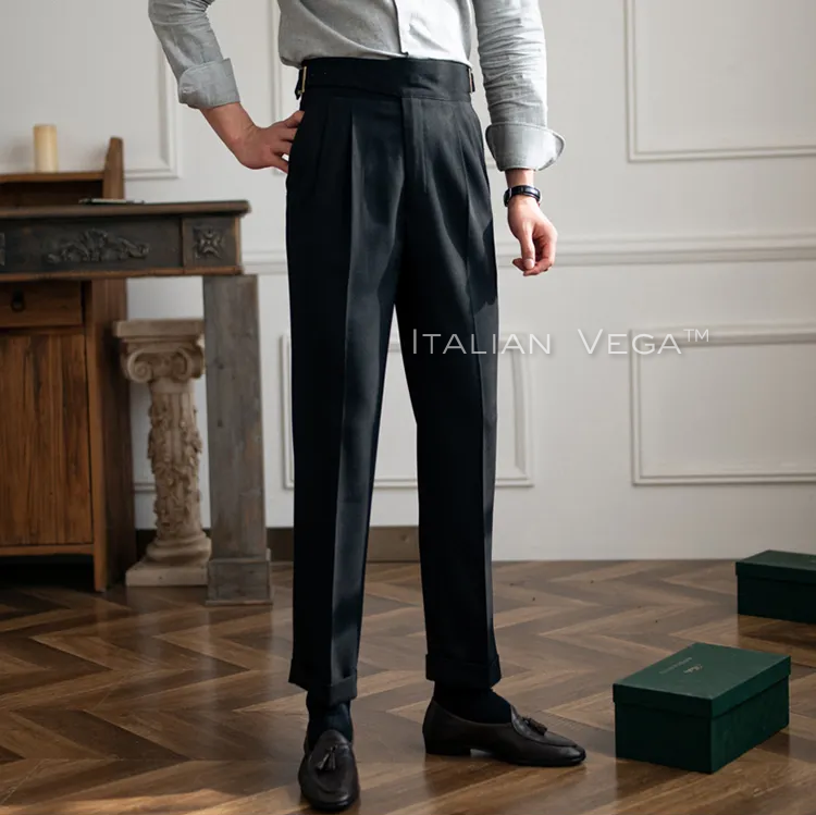 Classic Buckle Gurkha Pants by Italian Vega™