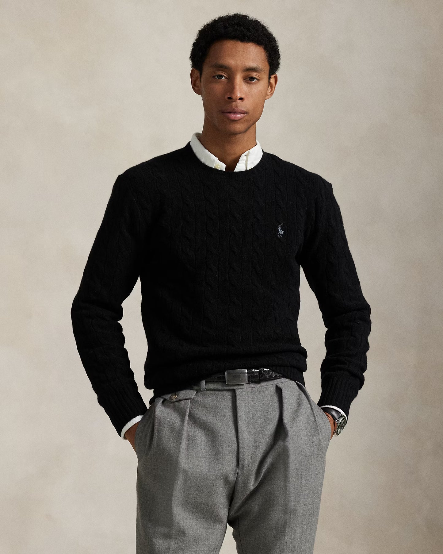 Ralph Lauren Men’s Classic Cable-Knit Sweater