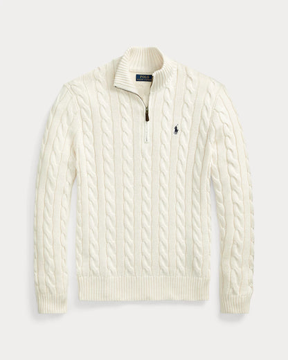 ᏒⅬ® Pullover aus Wolle und Kaschmir mit Zopfmuster