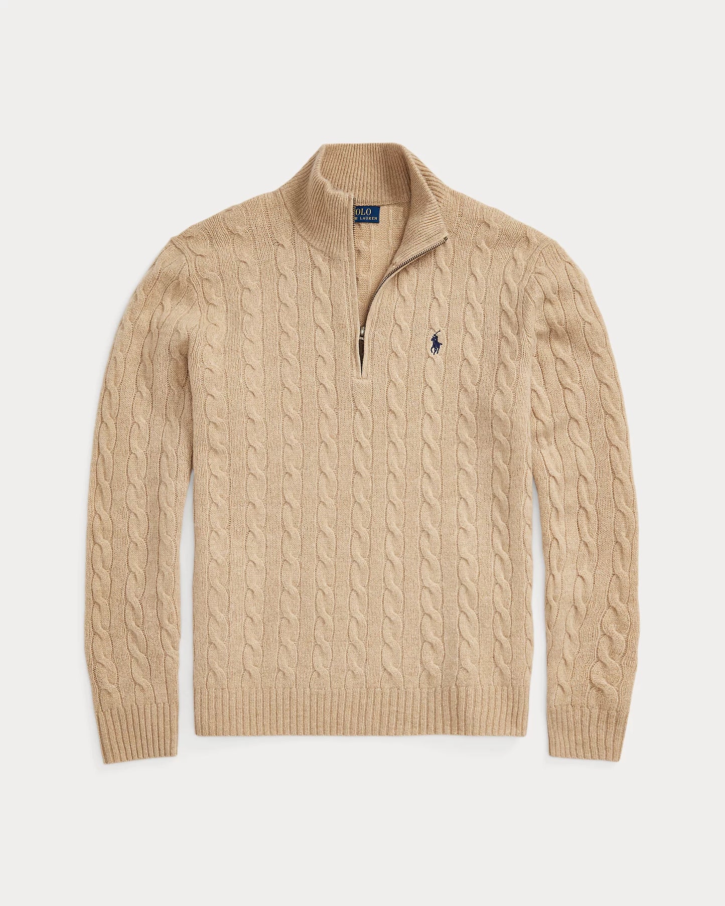 ᏒⅬ® Pullover aus Wolle und Kaschmir mit Zopfmuster