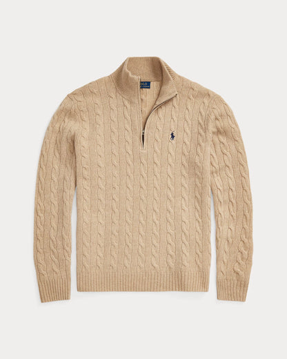 ᏒⅬ® Pullover aus Wolle und Kaschmir mit Zopfmuster