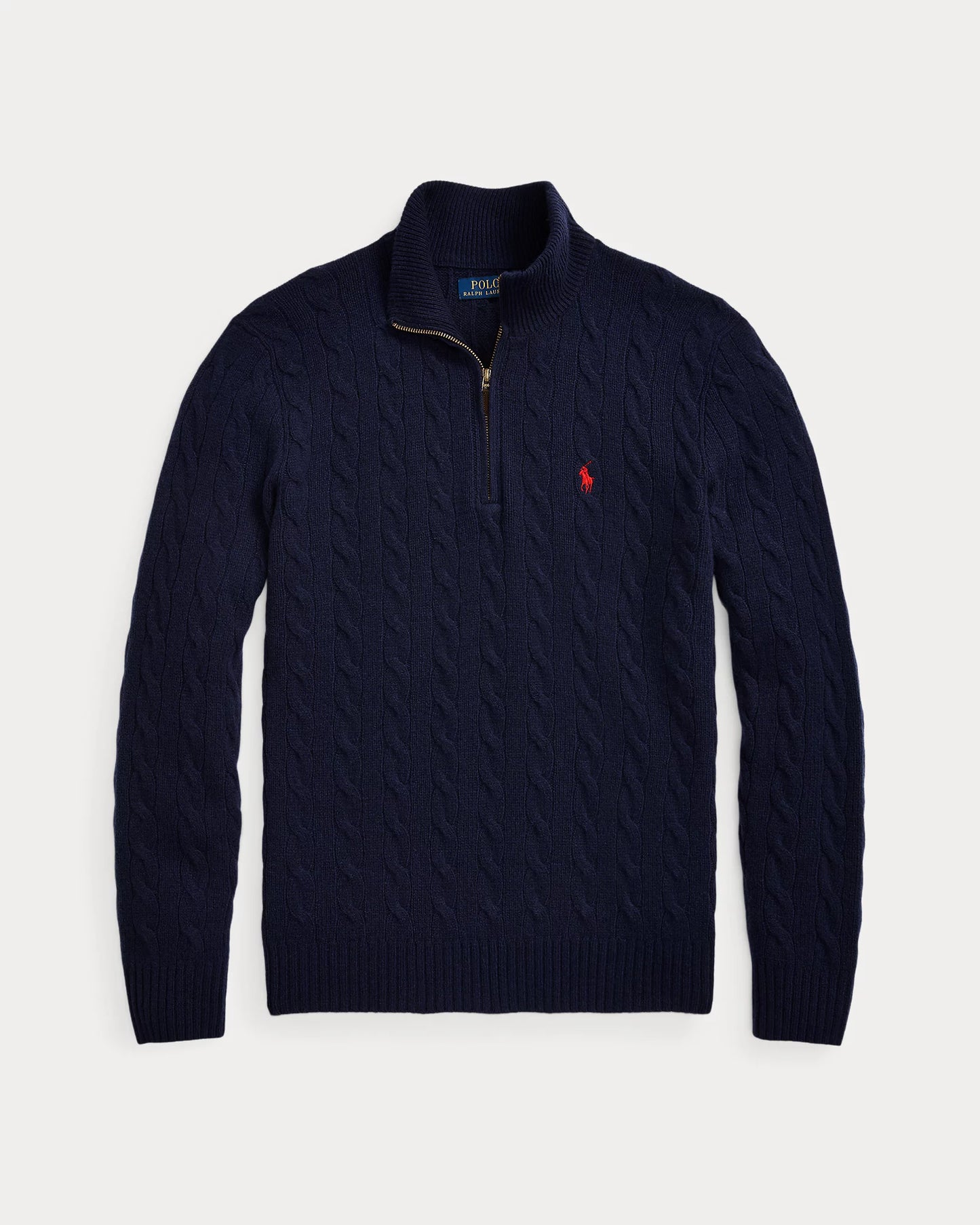 ᏒⅬ® Pullover aus Wolle und Kaschmir mit Zopfmuster