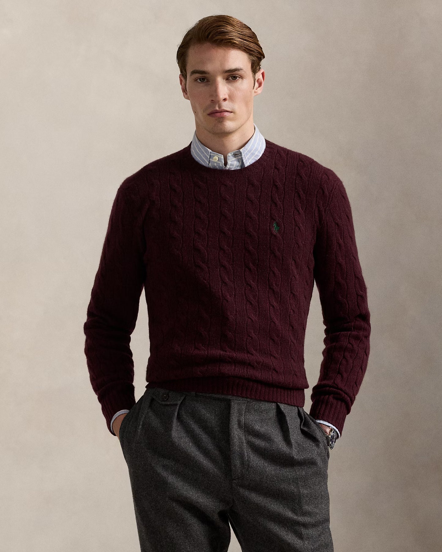 Ralph Lauren Men’s Classic Cable-Knit Sweater