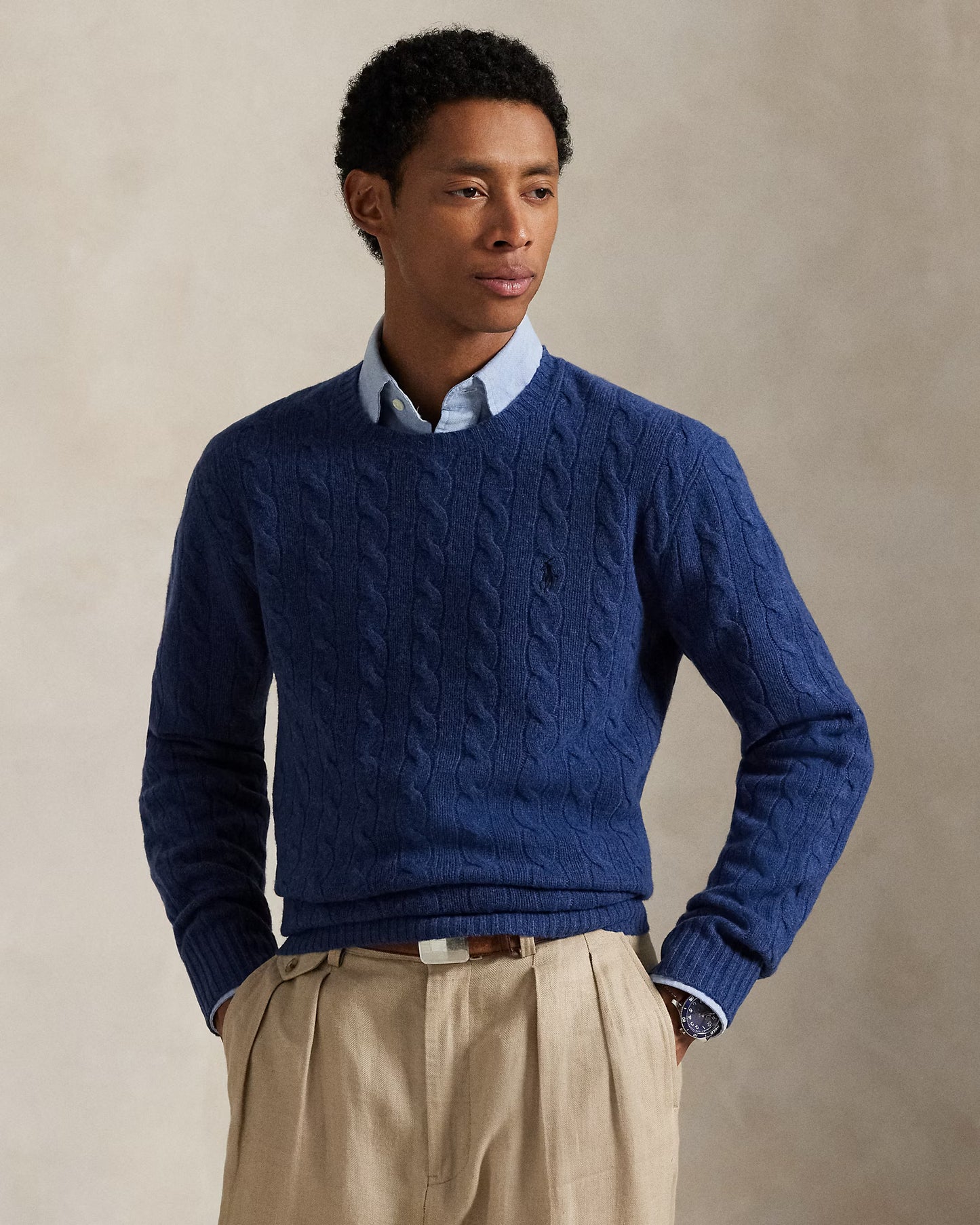 Ralph Lauren Men’s Classic Cable-Knit Sweater