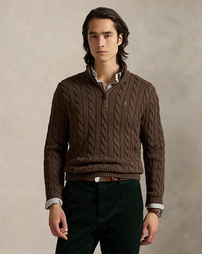 ᏒⅬ® Pullover aus Wolle und Kaschmir mit Zopfmuster